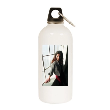 Charisma Carpenter White Water Bottle With Carabiner