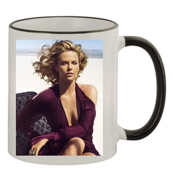 Charlize Theron 11oz Colored Rim & Handle Mug