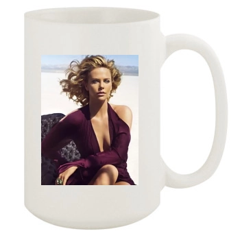 Charlize Theron 15oz White Mug