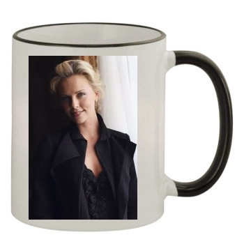 Charlize Theron 11oz Colored Rim & Handle Mug