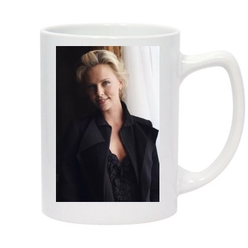 Charlize Theron 14oz White Statesman Mug