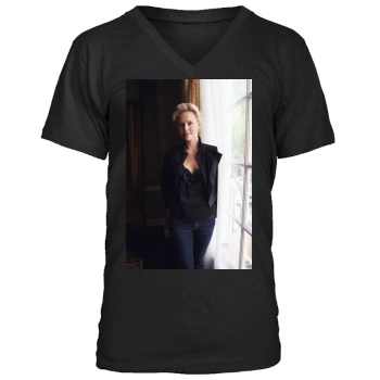 Charlize Theron Men's V-Neck T-Shirt