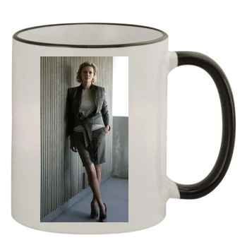 Charlize Theron 11oz Colored Rim & Handle Mug