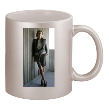 Charlize Theron 11oz Metallic Silver Mug