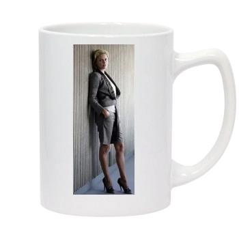 Charlize Theron 14oz White Statesman Mug