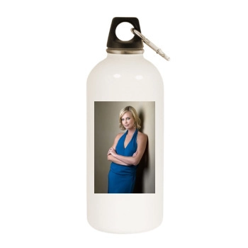 Charlize Theron White Water Bottle With Carabiner