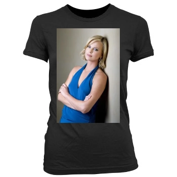 Charlize Theron Women's Junior Cut Crewneck T-Shirt