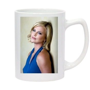 Charlize Theron 14oz White Statesman Mug