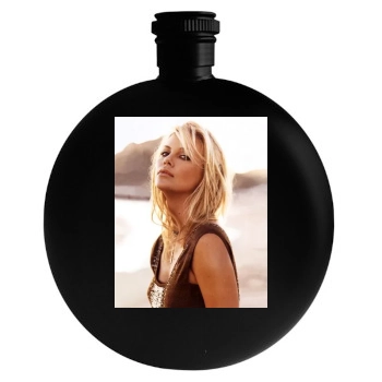 Charlize Theron Round Flask