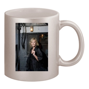 Charlize Theron 11oz Metallic Silver Mug