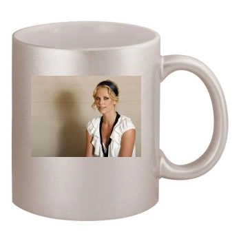 Charlize Theron 11oz Metallic Silver Mug