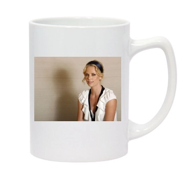 Charlize Theron 14oz White Statesman Mug