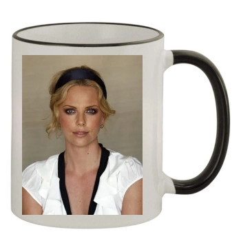 Charlize Theron 11oz Colored Rim & Handle Mug