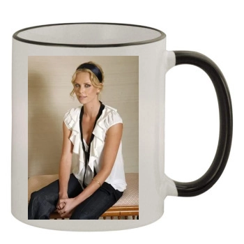 Charlize Theron 11oz Colored Rim & Handle Mug