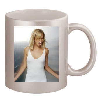 Charlize Theron 11oz Metallic Silver Mug