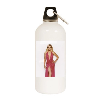 Charlize Theron White Water Bottle With Carabiner