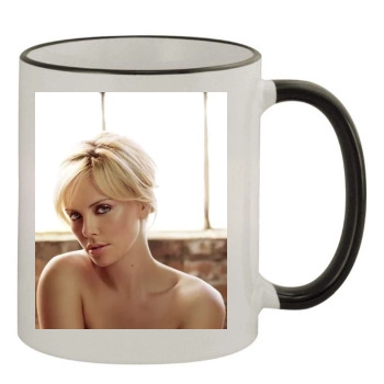 Charlize Theron 11oz Colored Rim & Handle Mug