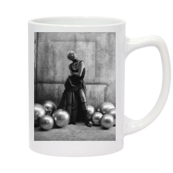 Charlize Theron 14oz White Statesman Mug