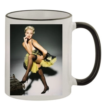 Charlize Theron 11oz Colored Rim & Handle Mug