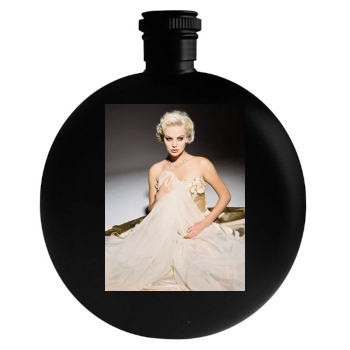 Charlize Theron Round Flask