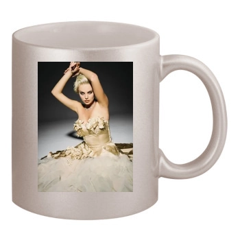 Charlize Theron 11oz Metallic Silver Mug