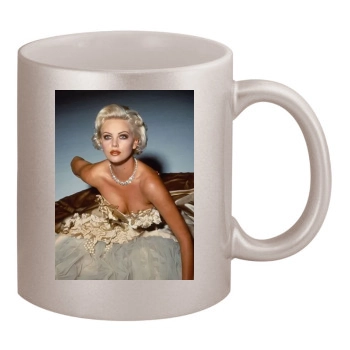 Charlize Theron 11oz Metallic Silver Mug