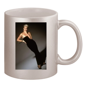 Charlize Theron 11oz Metallic Silver Mug