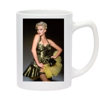 Charlize Theron 14oz White Statesman Mug