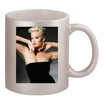 Charlize Theron 11oz Metallic Silver Mug