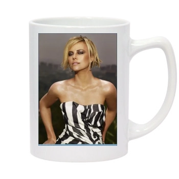 Charlize Theron 14oz White Statesman Mug