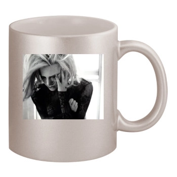 Charlize Theron 11oz Metallic Silver Mug