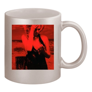 Charlize Theron 11oz Metallic Silver Mug