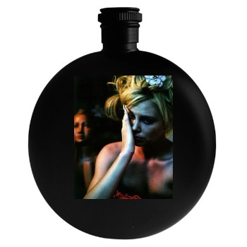 Charlize Theron Round Flask