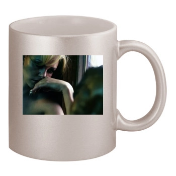 Charlize Theron 11oz Metallic Silver Mug