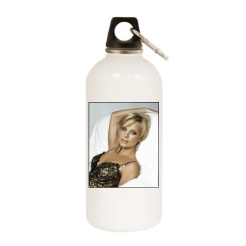 Charlize Theron White Water Bottle With Carabiner