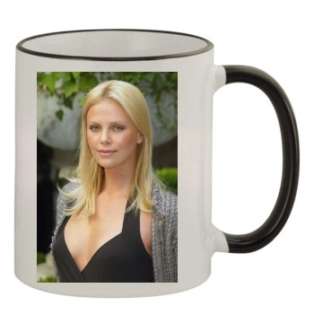 Charlize Theron 11oz Colored Rim & Handle Mug