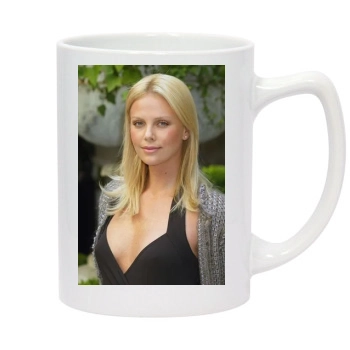 Charlize Theron 14oz White Statesman Mug