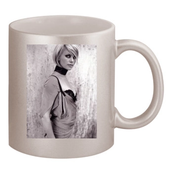 Charlize Theron 11oz Metallic Silver Mug