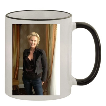 Charlize Theron 11oz Colored Rim & Handle Mug