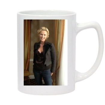 Charlize Theron 14oz White Statesman Mug