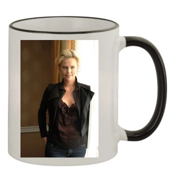 Charlize Theron 11oz Colored Rim & Handle Mug