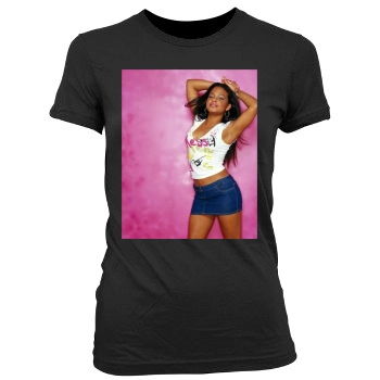 Christina Milian Women's Junior Cut Crewneck T-Shirt