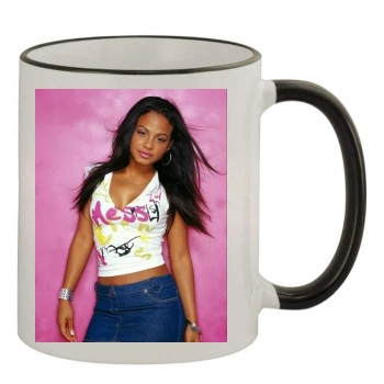 Christina Milian 11oz Colored Rim & Handle Mug