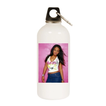 Christina Milian White Water Bottle With Carabiner