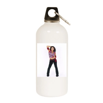 Christina Milian White Water Bottle With Carabiner