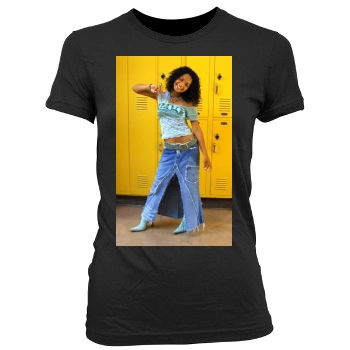 Christina Milian Women's Junior Cut Crewneck T-Shirt