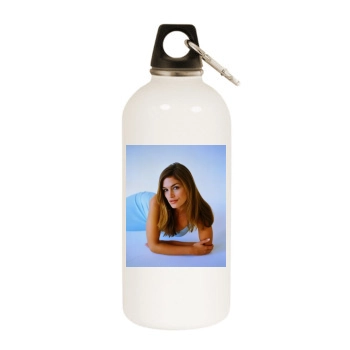 Cindy Crawford White Water Bottle With Carabiner