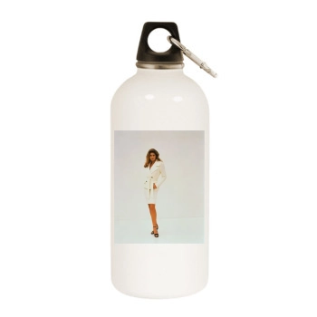 Cindy Crawford White Water Bottle With Carabiner