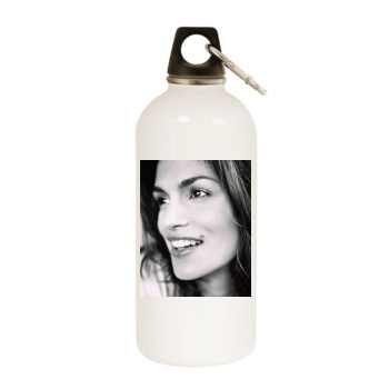 Cindy Crawford White Water Bottle With Carabiner