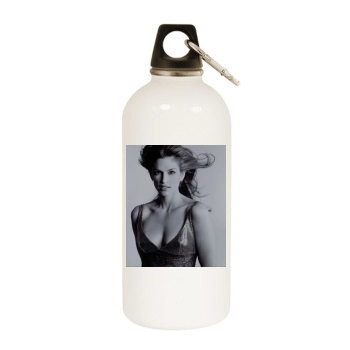 Cindy Crawford White Water Bottle With Carabiner